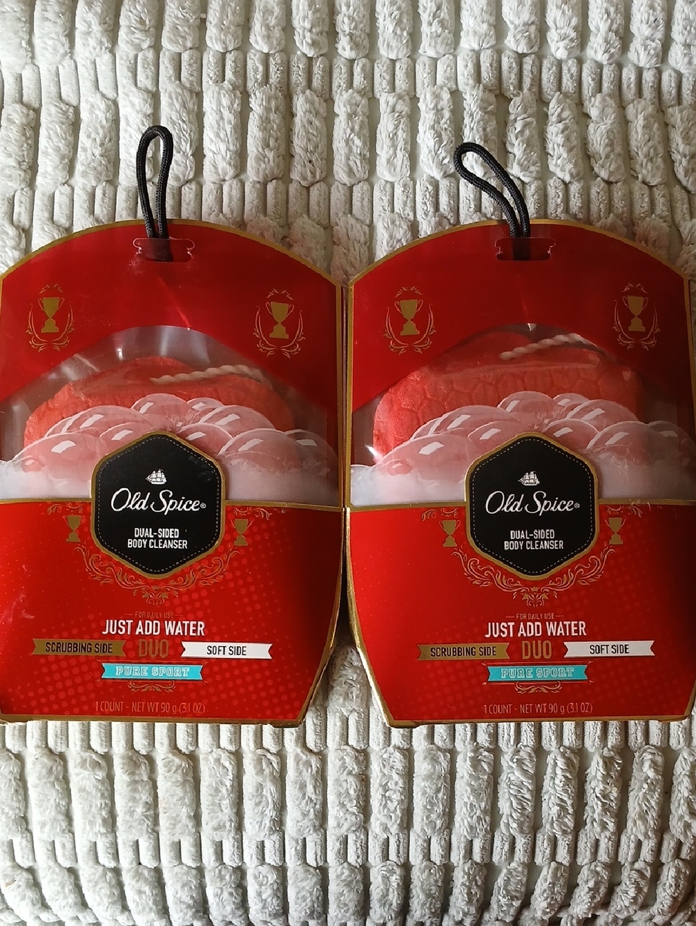 Old Spice Dual-Sided Body Cleanser Pure Sport 2 pk (Discontinued)